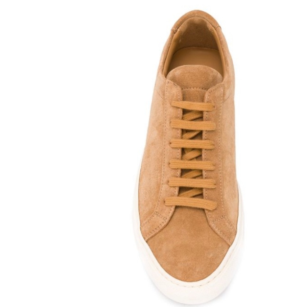 Camel Suede Common Projects worn ONCE